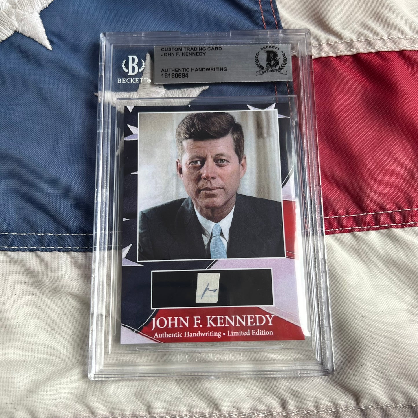 John F. Kennedy Handwritten Word Cut from a Autograph Letter Signed Beckett BAS
