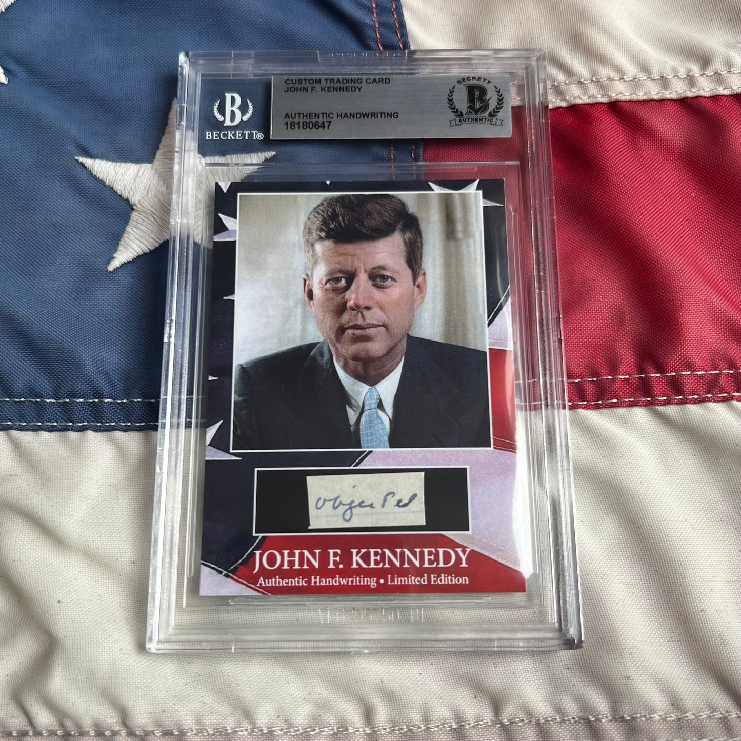 John F. Kennedy Handwritten Word Cut from a Autograph Letter Signed Beckett BAS