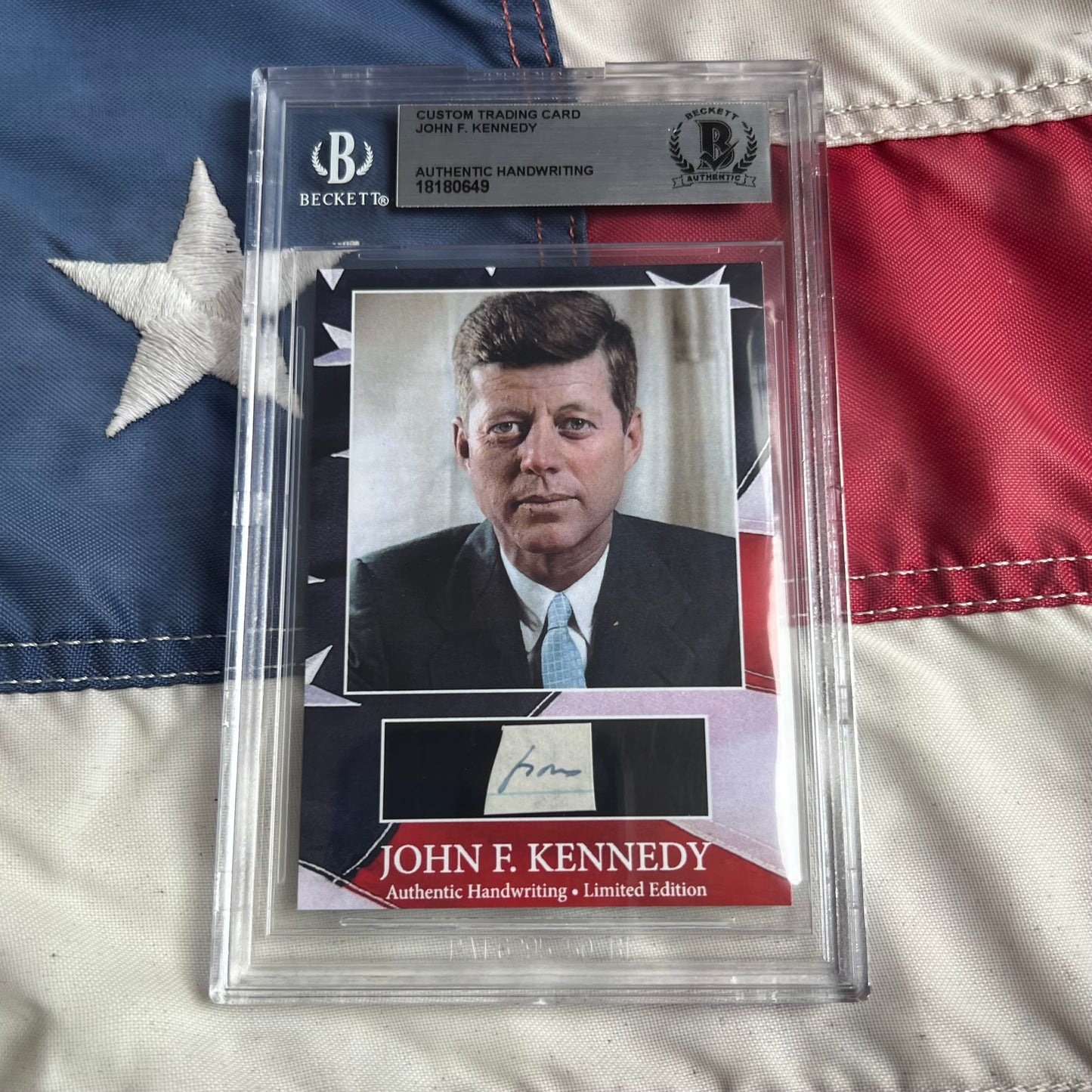 John F. Kennedy Handwritten Word Cut from a Autograph Letter Signed Beckett BAS