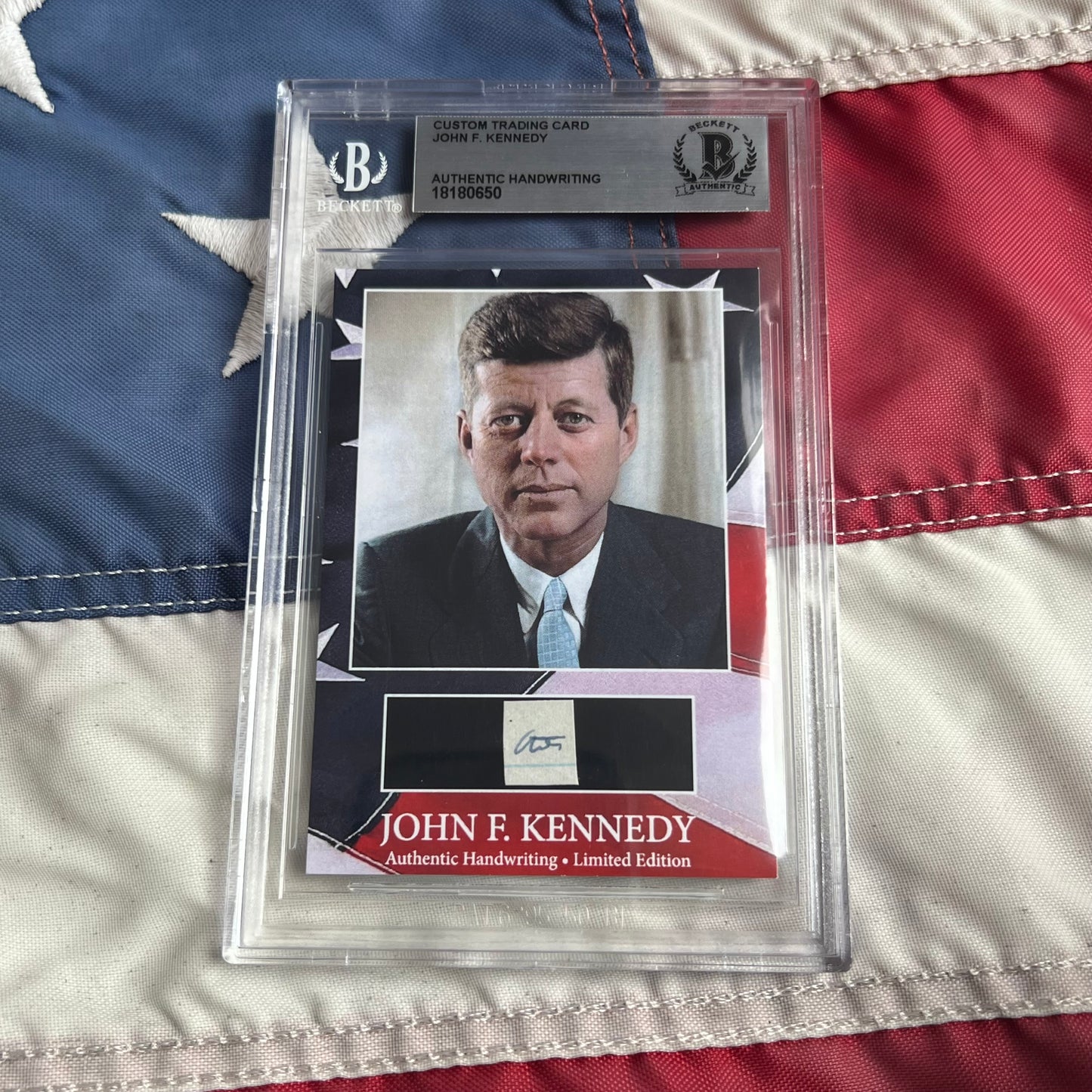 John F. Kennedy Handwritten Word Cut from a Autograph Letter Signed Beckett BAS