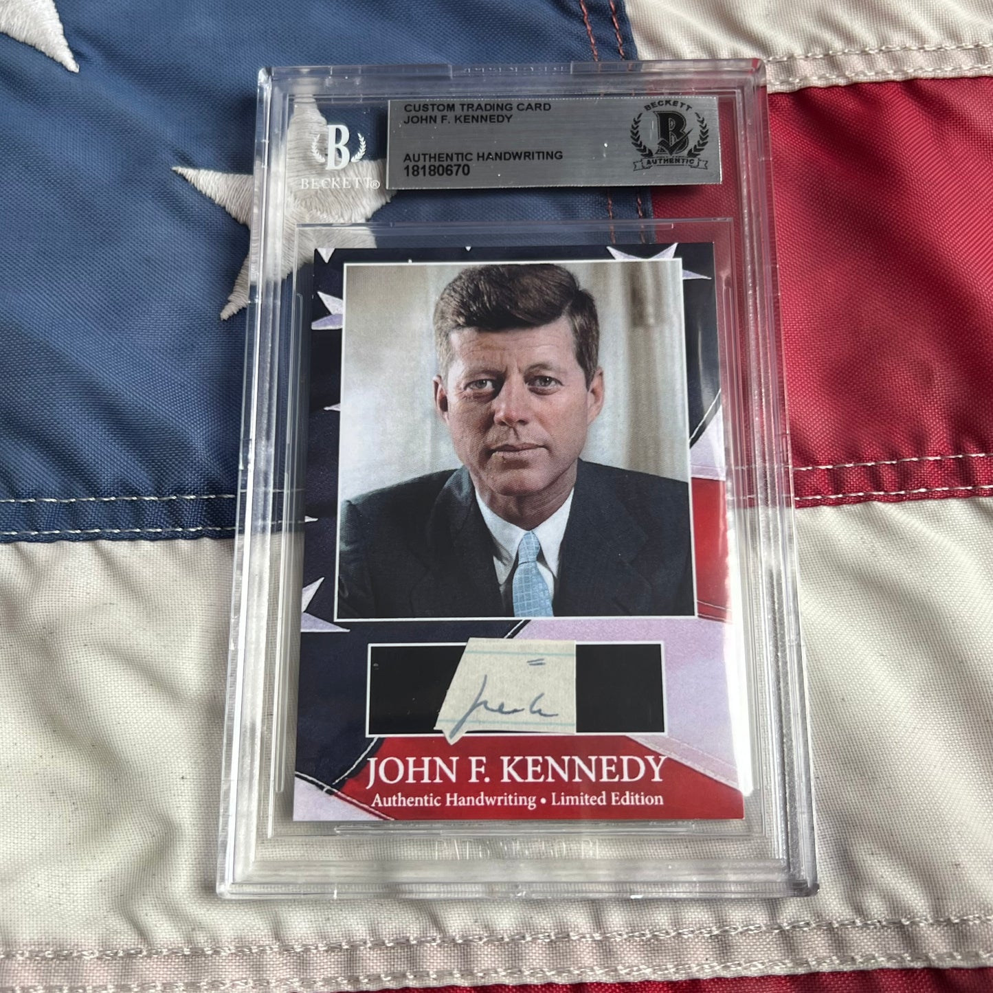 John F. Kennedy Handwritten Word Cut from a Autograph Letter Signed Beckett BAS