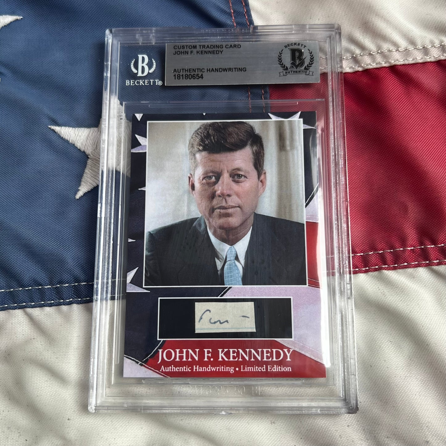 John F. Kennedy Handwritten Word Cut from a Autograph Letter Signed Beckett BAS