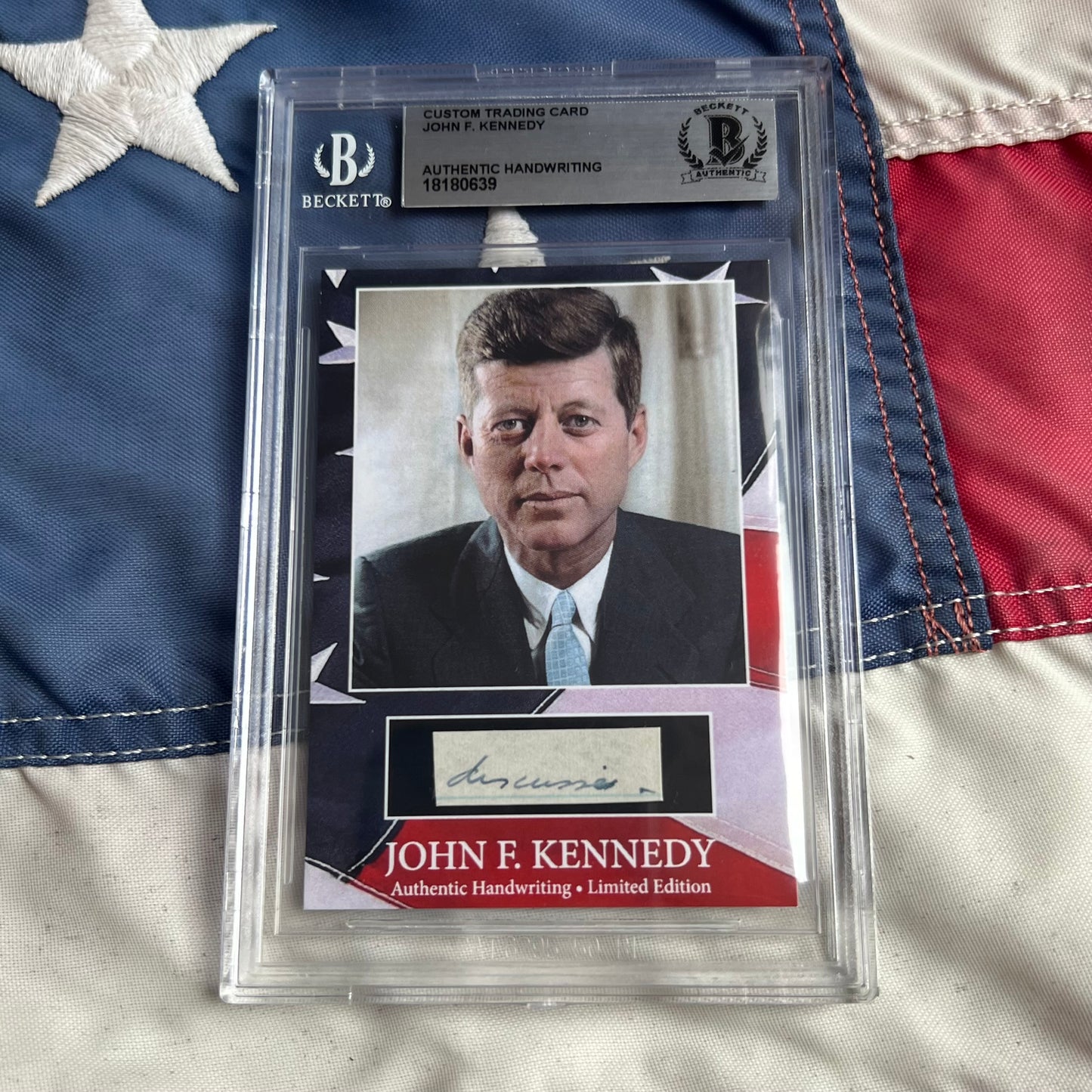 John F. Kennedy Handwritten Word Cut from a Autograph Letter Signed Beckett BAS