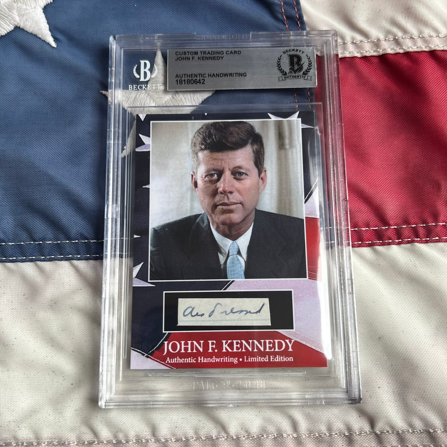 John F. Kennedy Handwritten Word Cut from a Autograph Letter Signed Beckett BAS