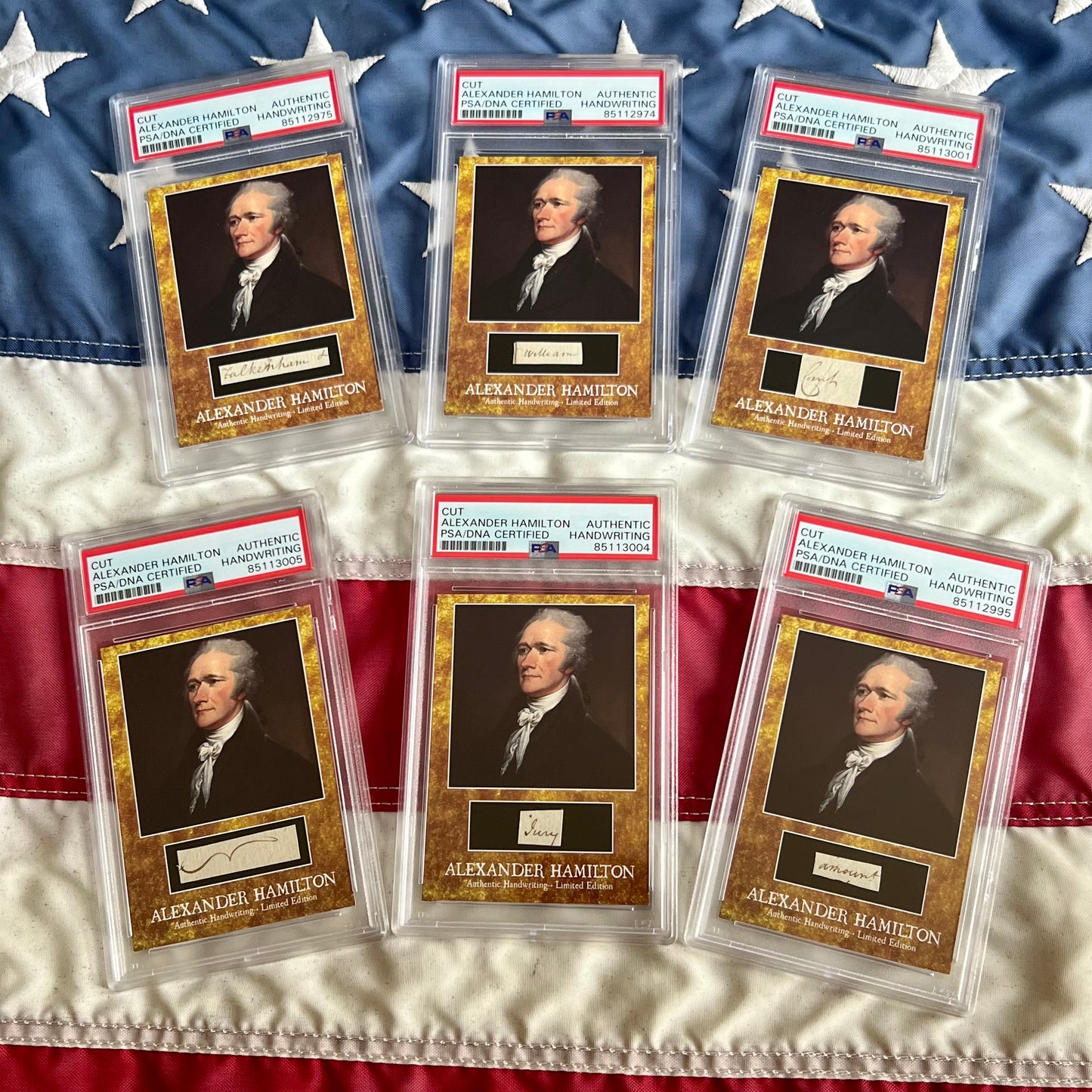 Alexander Hamilton PSA/DNA Encapsulated Handwriting Removed From an Autograph Letter Signed