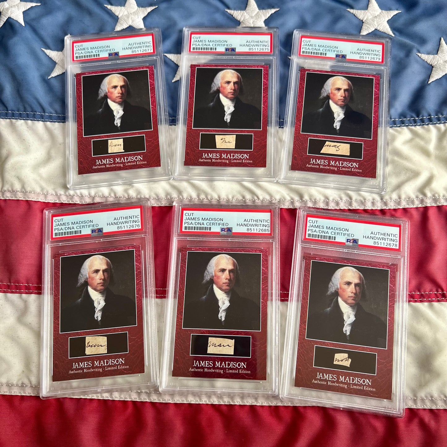 James Madison PSA/DNA Encapsulated Handwriting