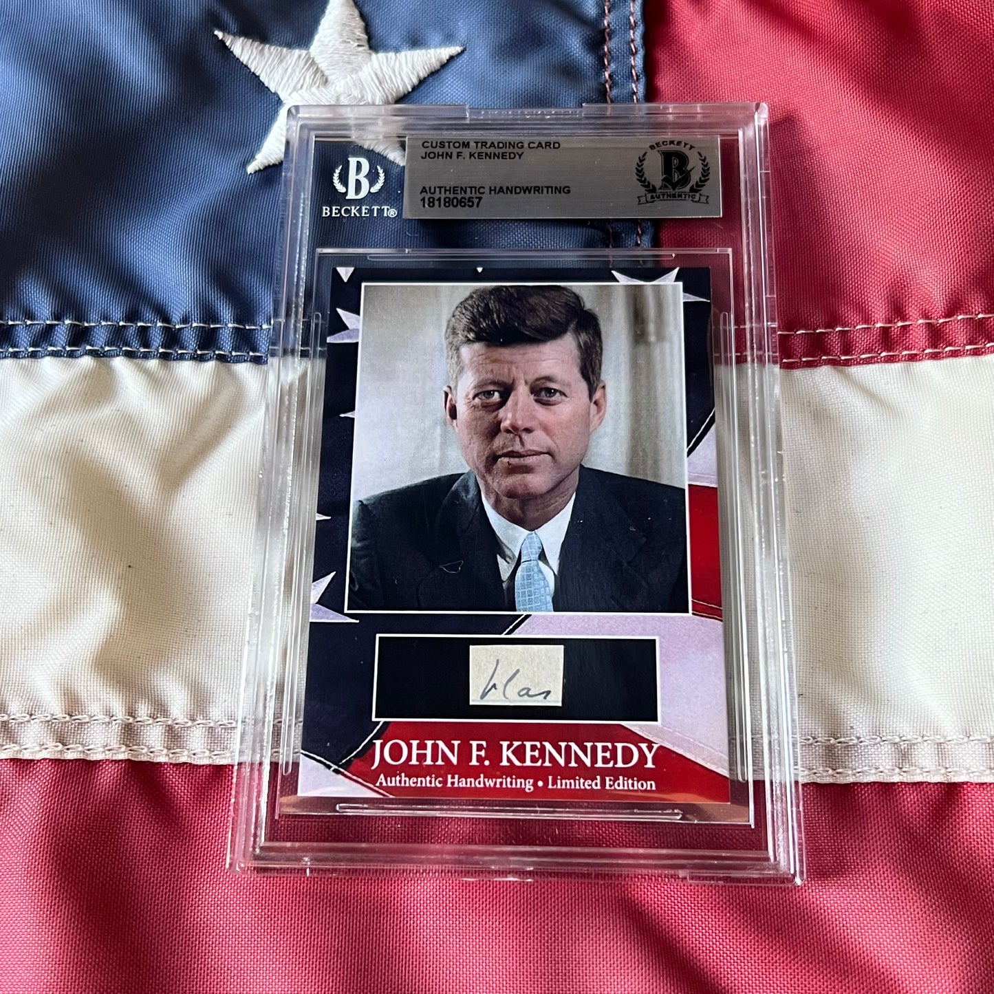 John F. Kennedy Handwritten Word Cut from a Autograph Letter Signed Beckett BAS