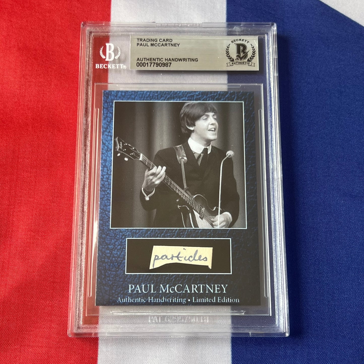 Paul McCartney Beckett Encapsulated Handwriting Removed From His Highschool Notebook