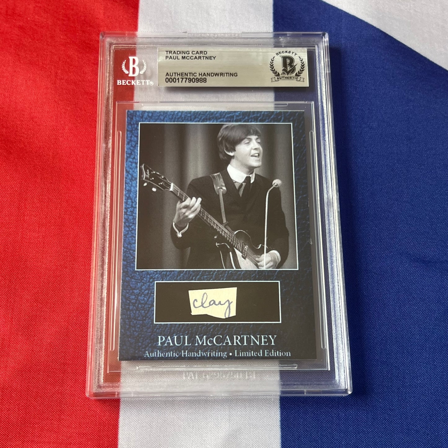 Paul McCartney Beckett Encapsulated Handwriting Removed From His Highschool Notebook