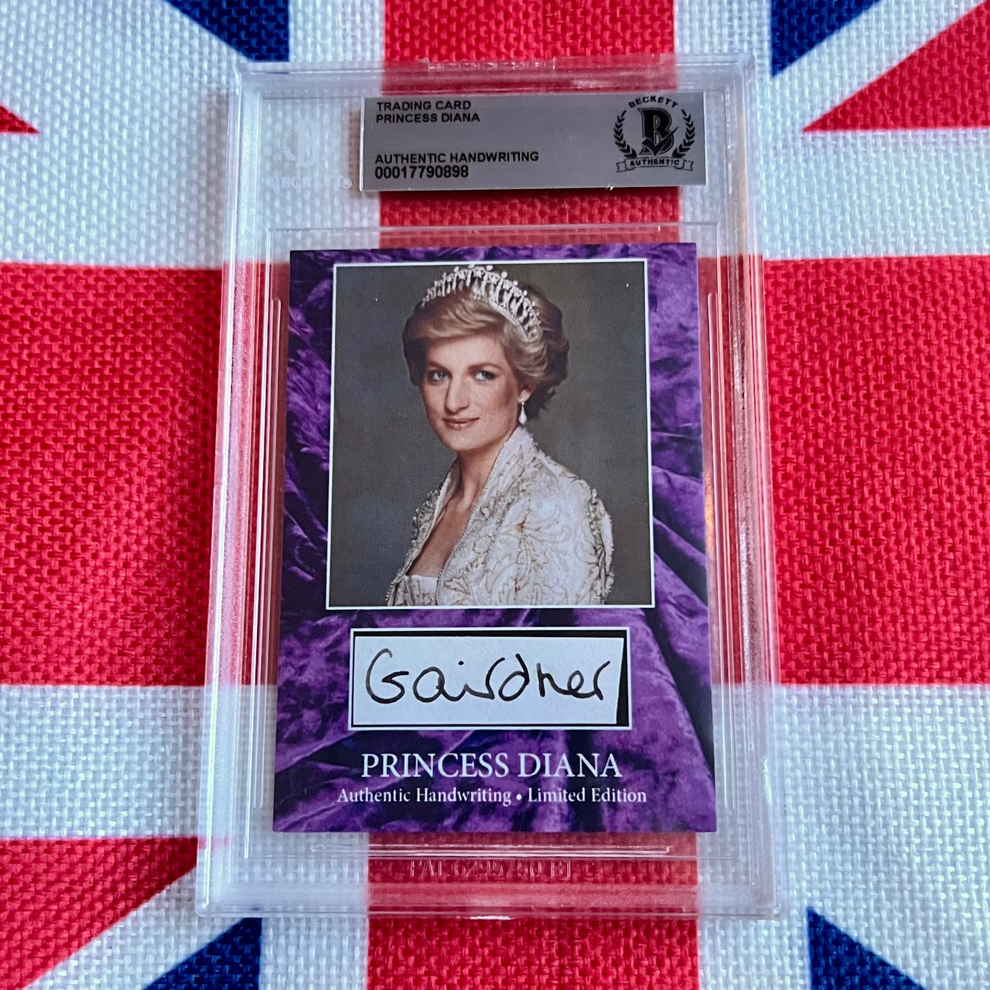 Princess Diana Beckett Encapsulated Handwriting Removed From an Autograph Letter Signed