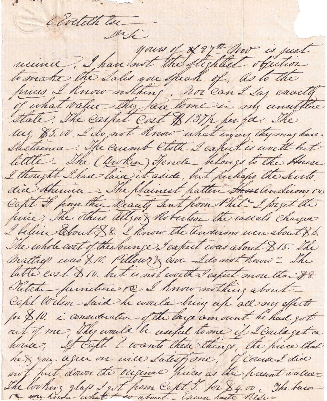 Robert E Lee Original Document