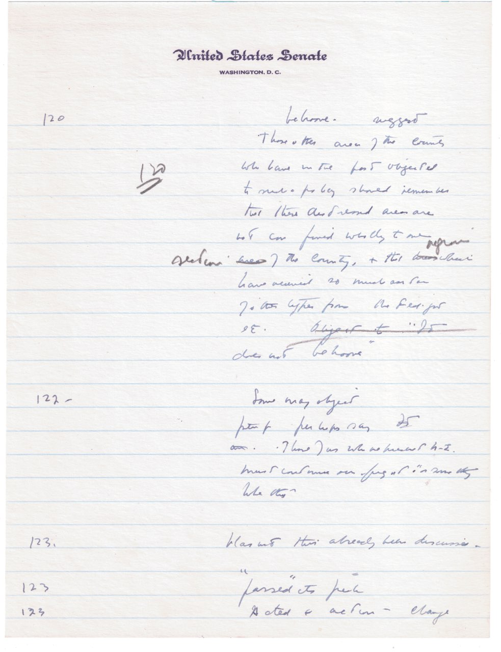 John F. Kennedy Original Document