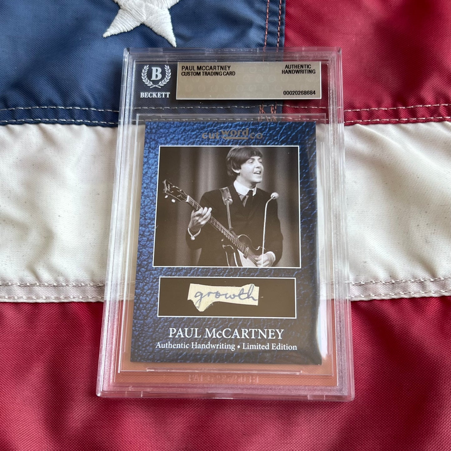 Paul McCartney Beckett Encapsulated Handwriting Removed From His Highschool Notebook