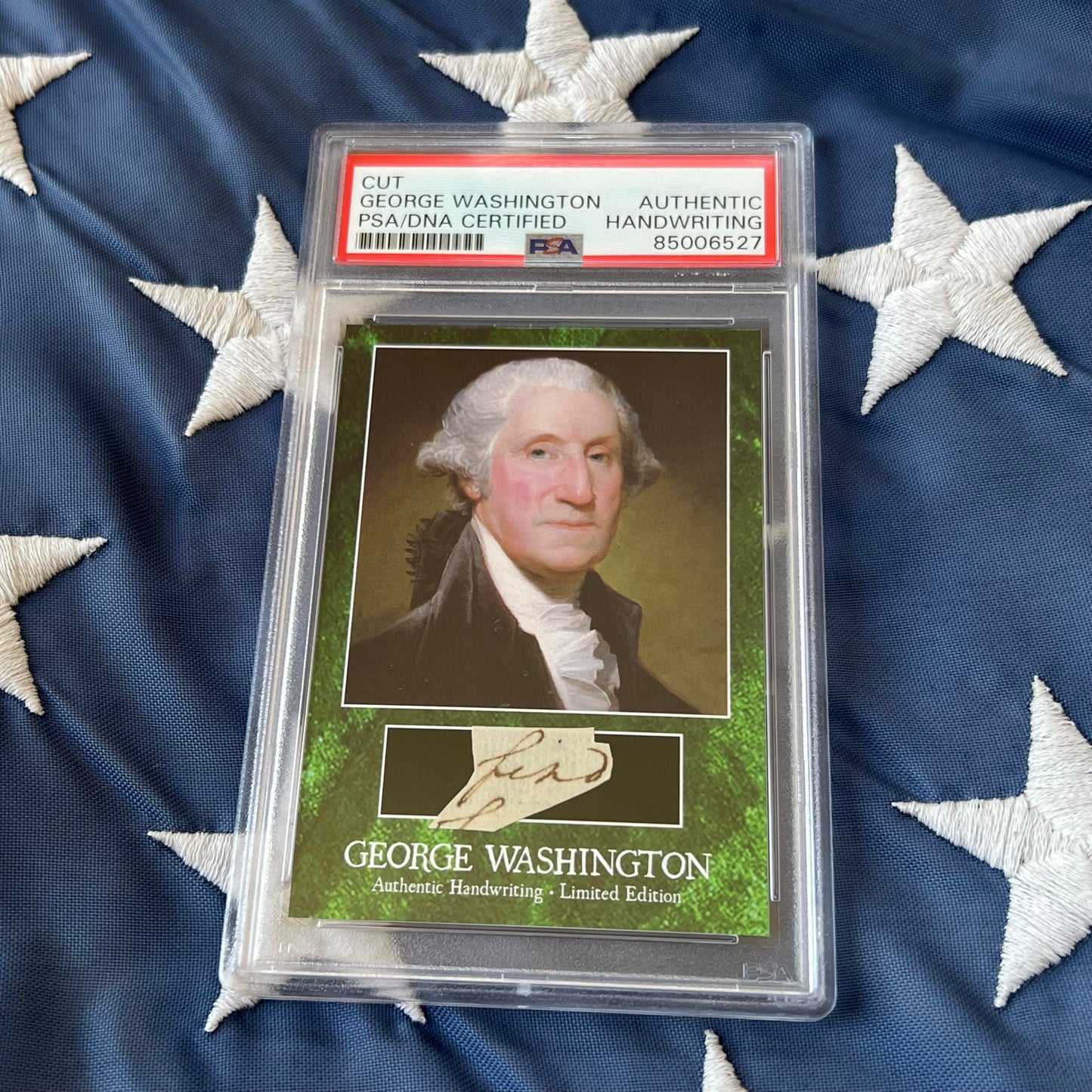 George Washington PSA/DNA Encapsulated Handwriting Removed from an Autograph Letter Signed