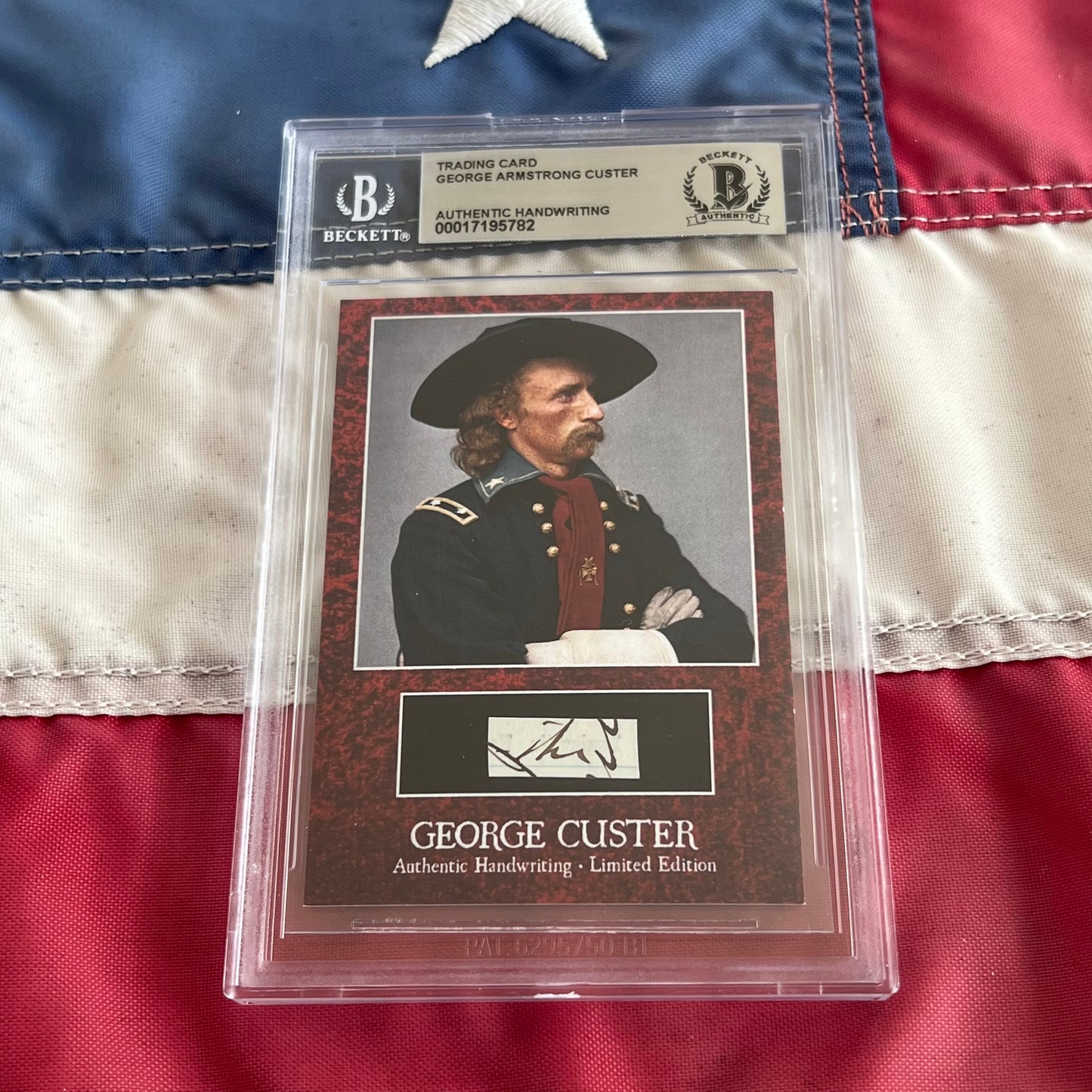 George Custer Beckett Encapsulated Handwriting Removed from an Autograph Letter Signed