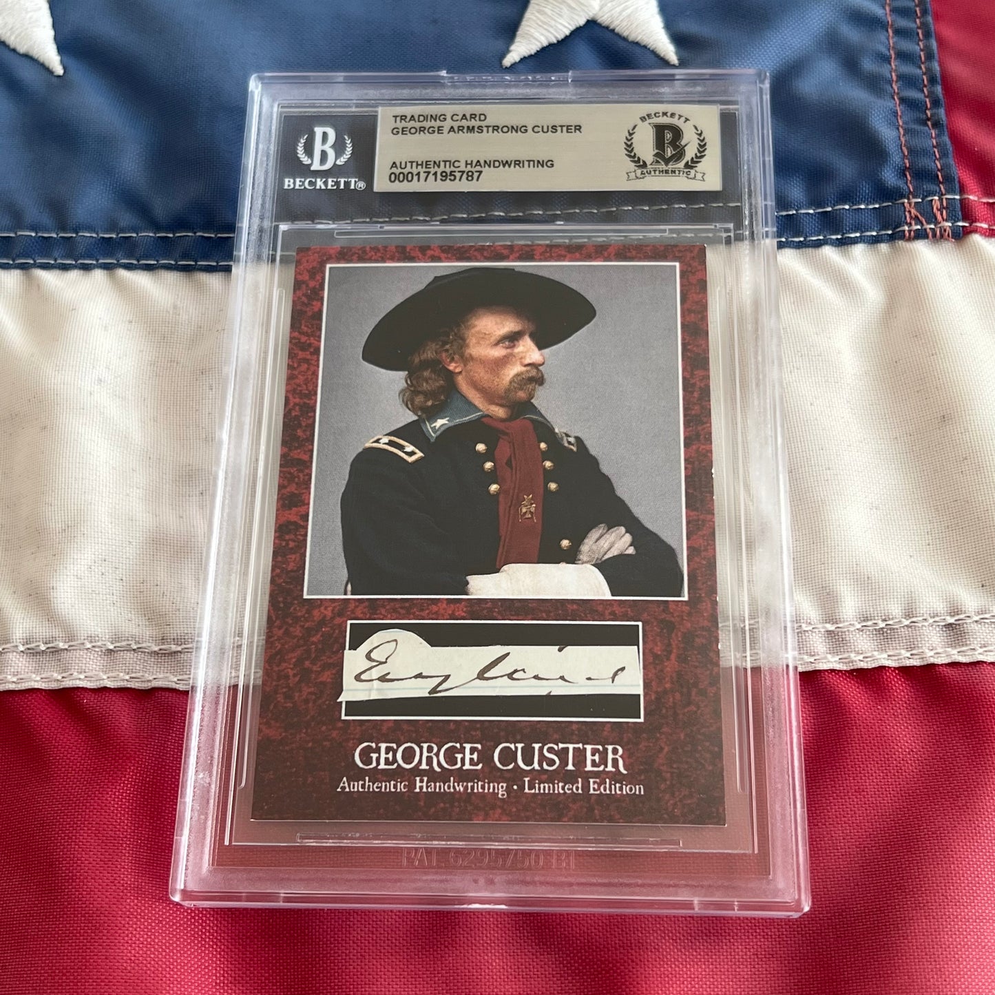 George Custer Beckett Encapsulated Handwriting Removed from an Autograph Letter Signed