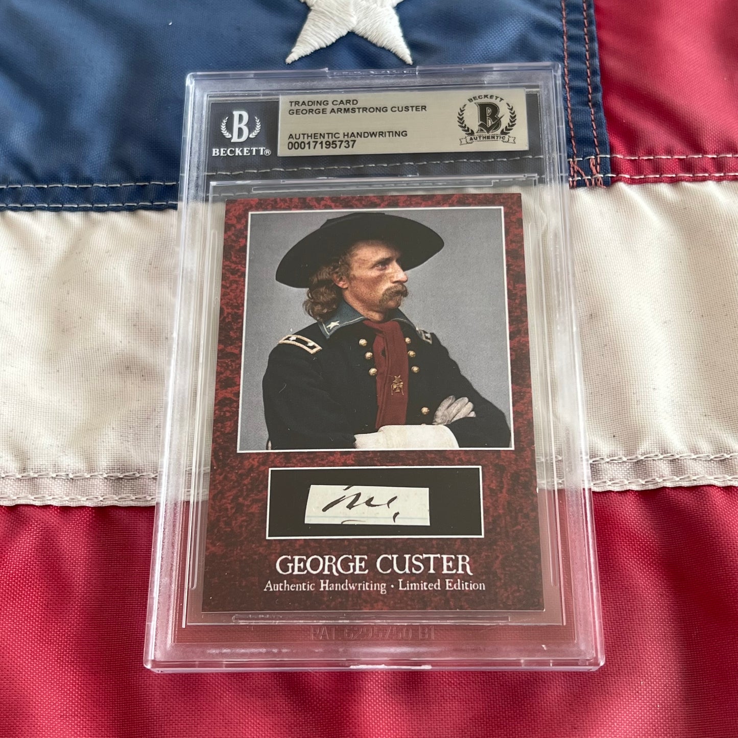 George Custer Beckett Encapsulated Handwriting Removed from an Autograph Letter Signed