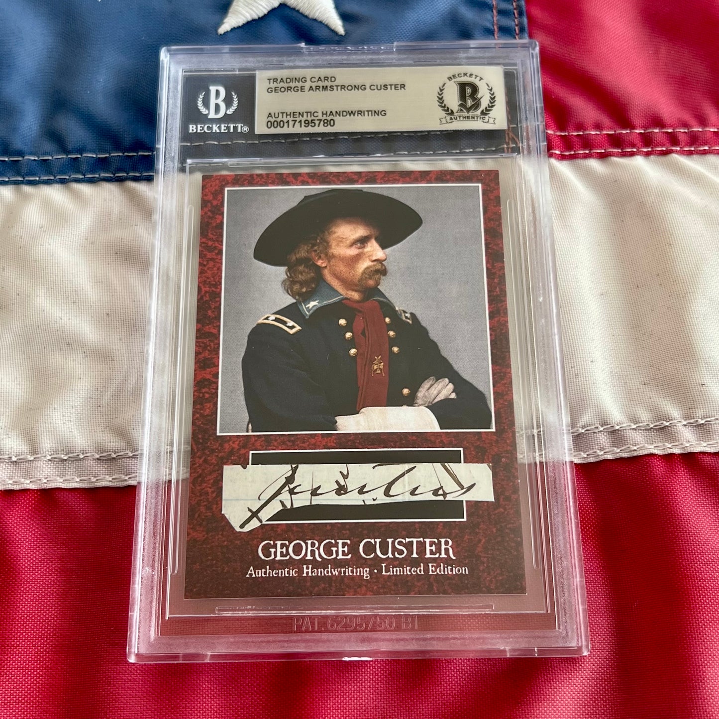 George Custer Beckett Encapsulated Handwriting Removed from an Autograph Letter Signed