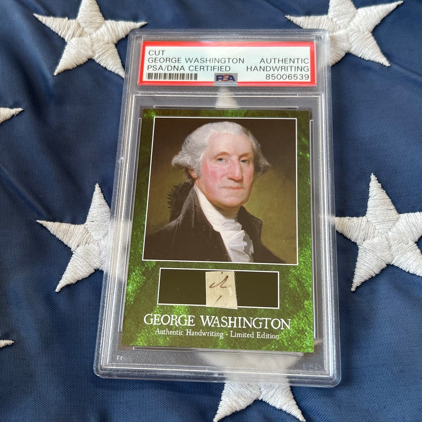 George Washington PSA/DNA Encapsulated Handwriting Removed from an Autograph Letter Signed