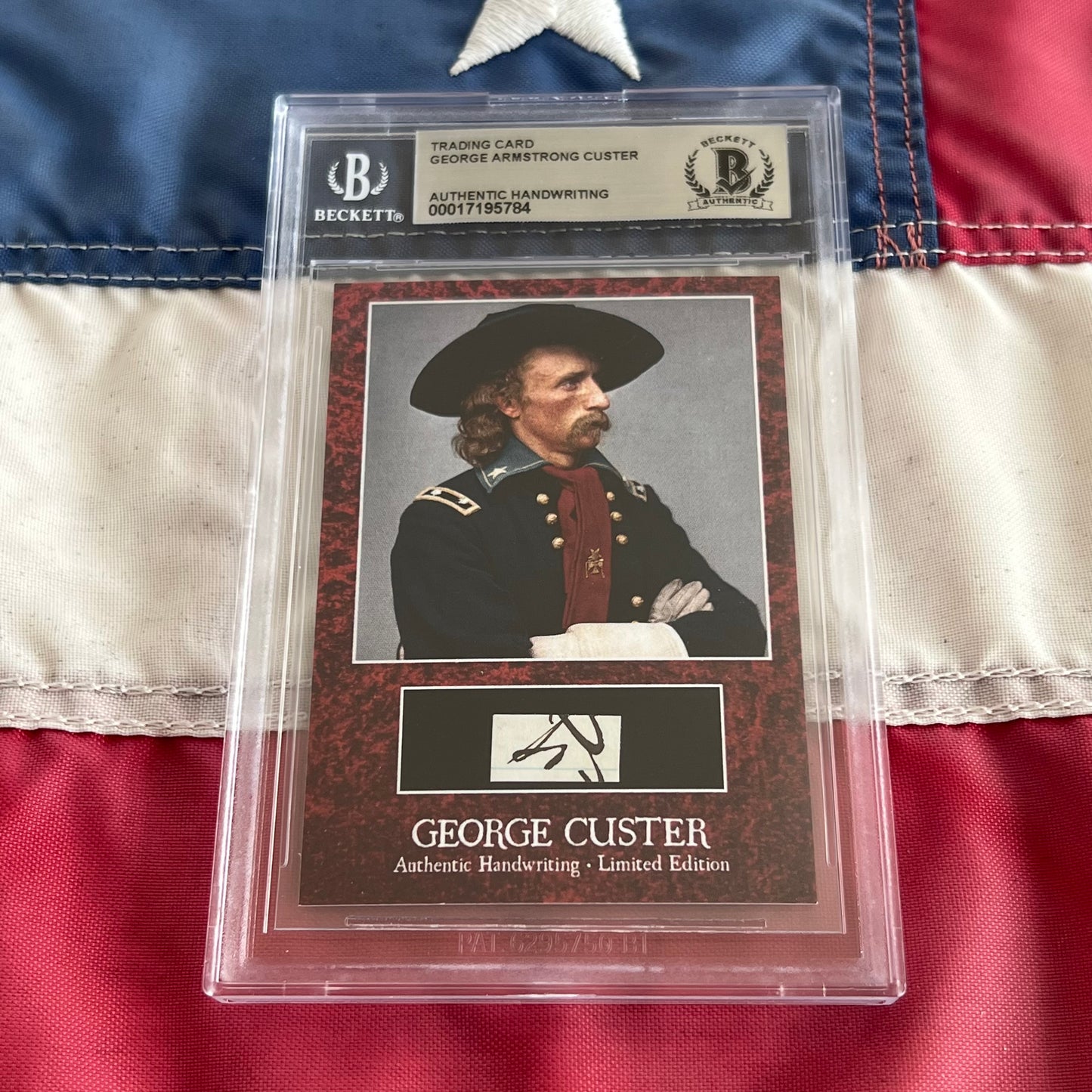 George Custer Beckett Encapsulated Handwriting Removed from an Autograph Letter Signed