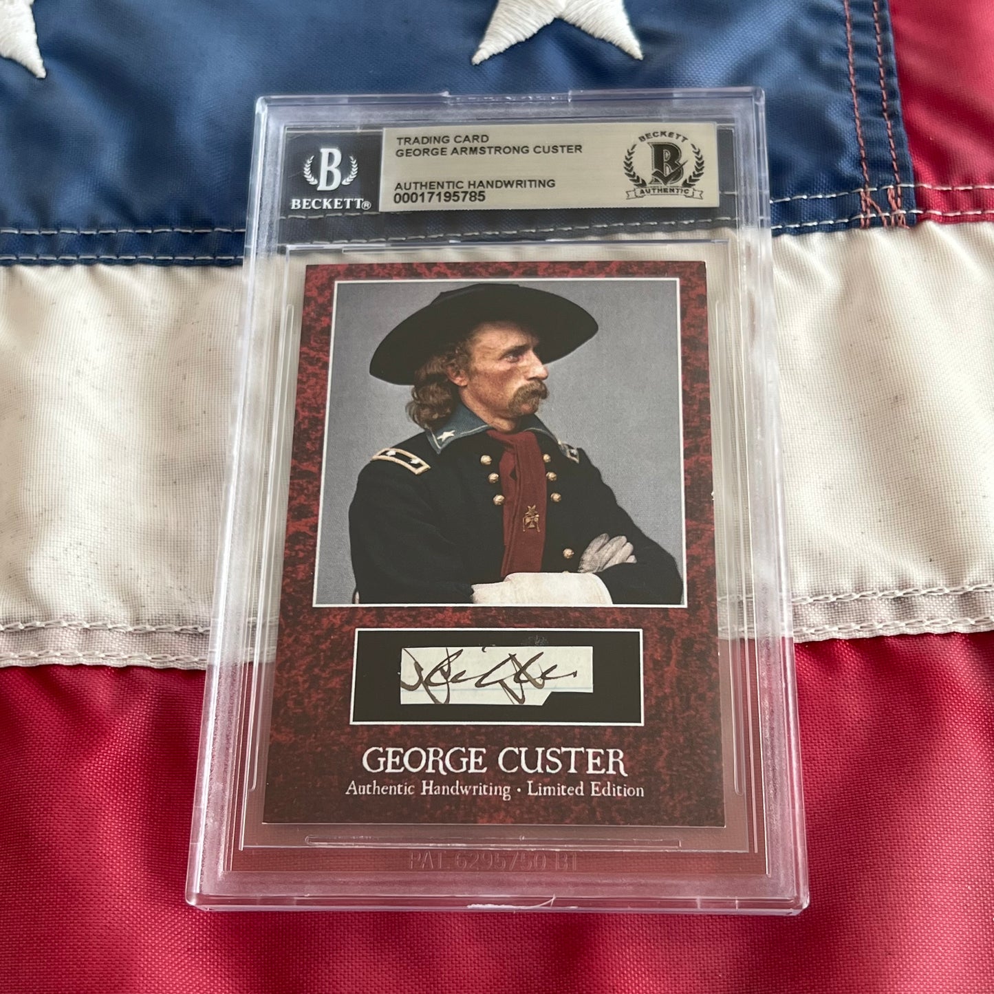 George Custer Beckett Encapsulated Handwriting Removed from an Autograph Letter Signed