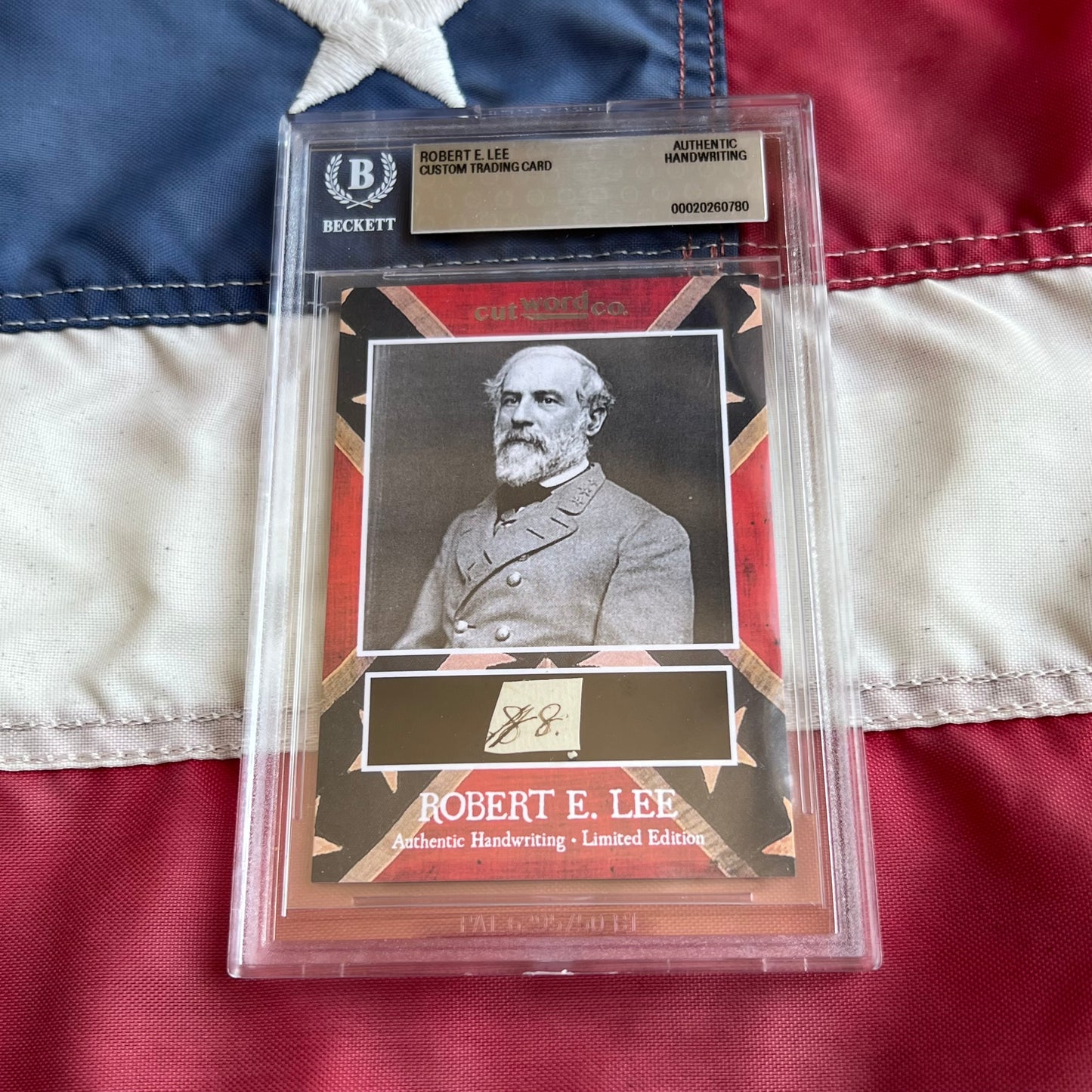Robert E. Lee Handwritten Word Cut from An Autograph Letter Signed Beckett BAS