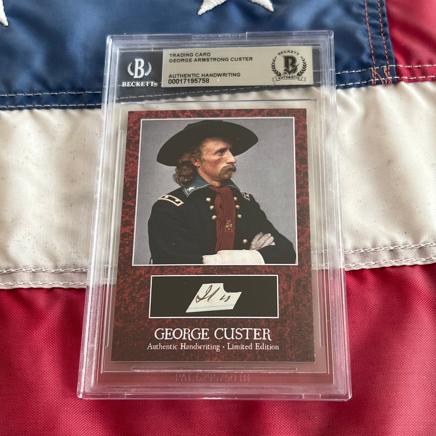 George Custer Beckett Encapsulated Handwriting Removed from an Autograph Letter Signed