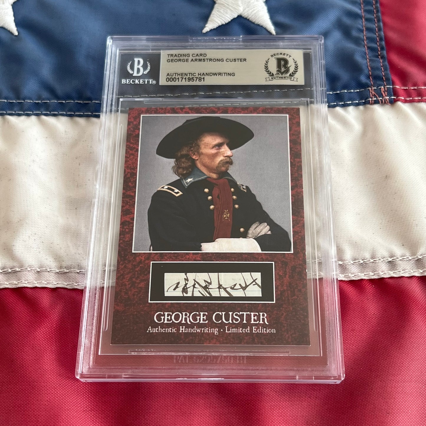 George Custer Beckett Encapsulated Handwriting Removed from an Autograph Letter Signed