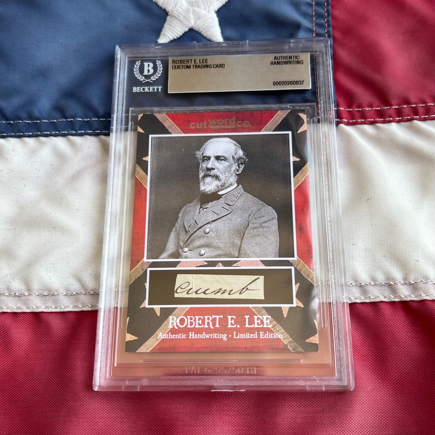 Robert E. Lee Handwritten Word Cut from An Autograph Letter Signed Beckett BAS