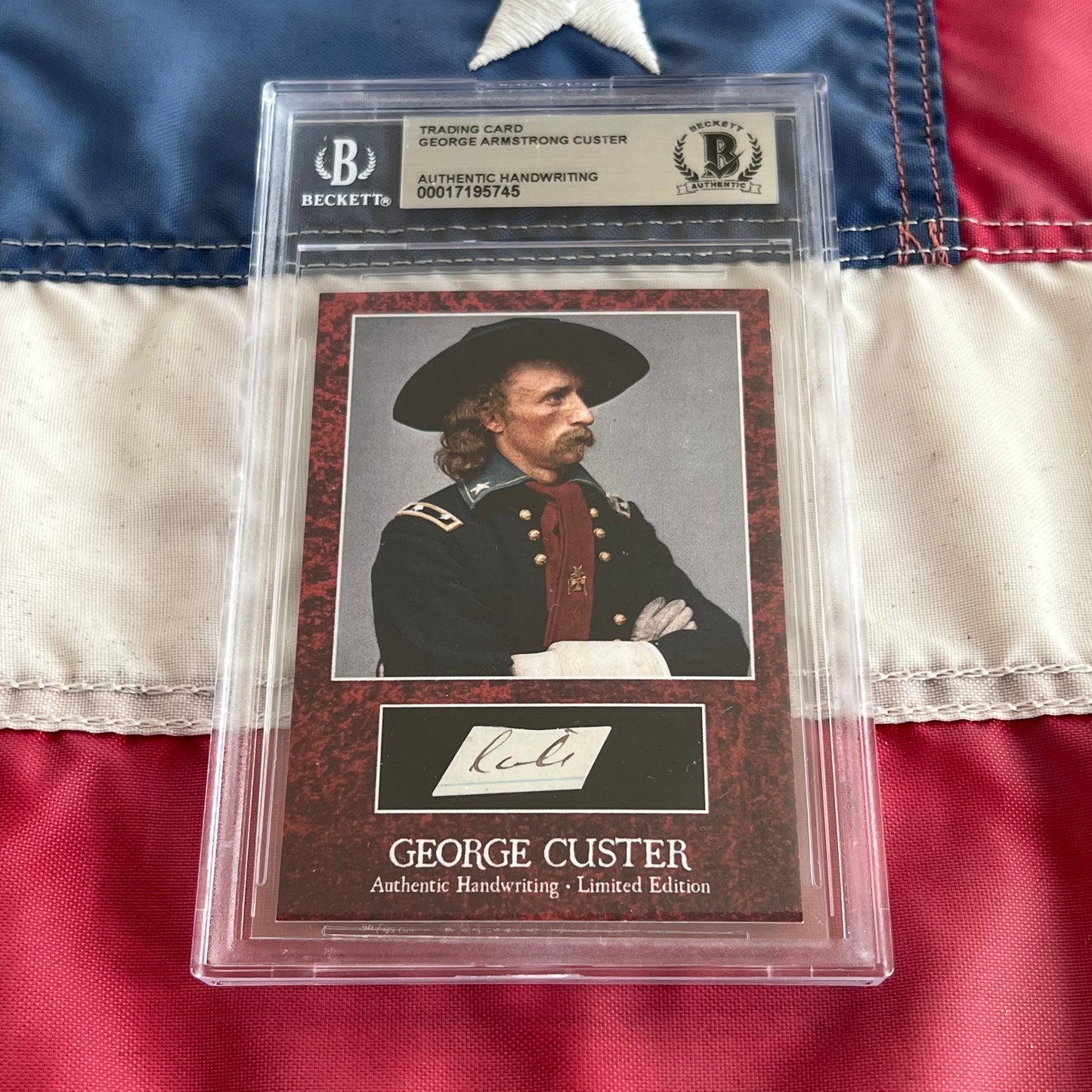 George Custer Beckett Encapsulated Handwriting Removed from an Autograph Letter Signed