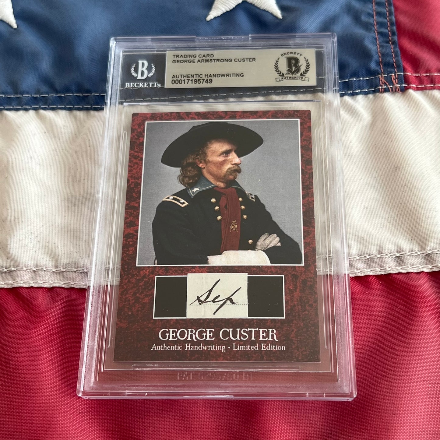 George Custer Beckett Encapsulated Handwriting Removed from an Autograph Letter Signed