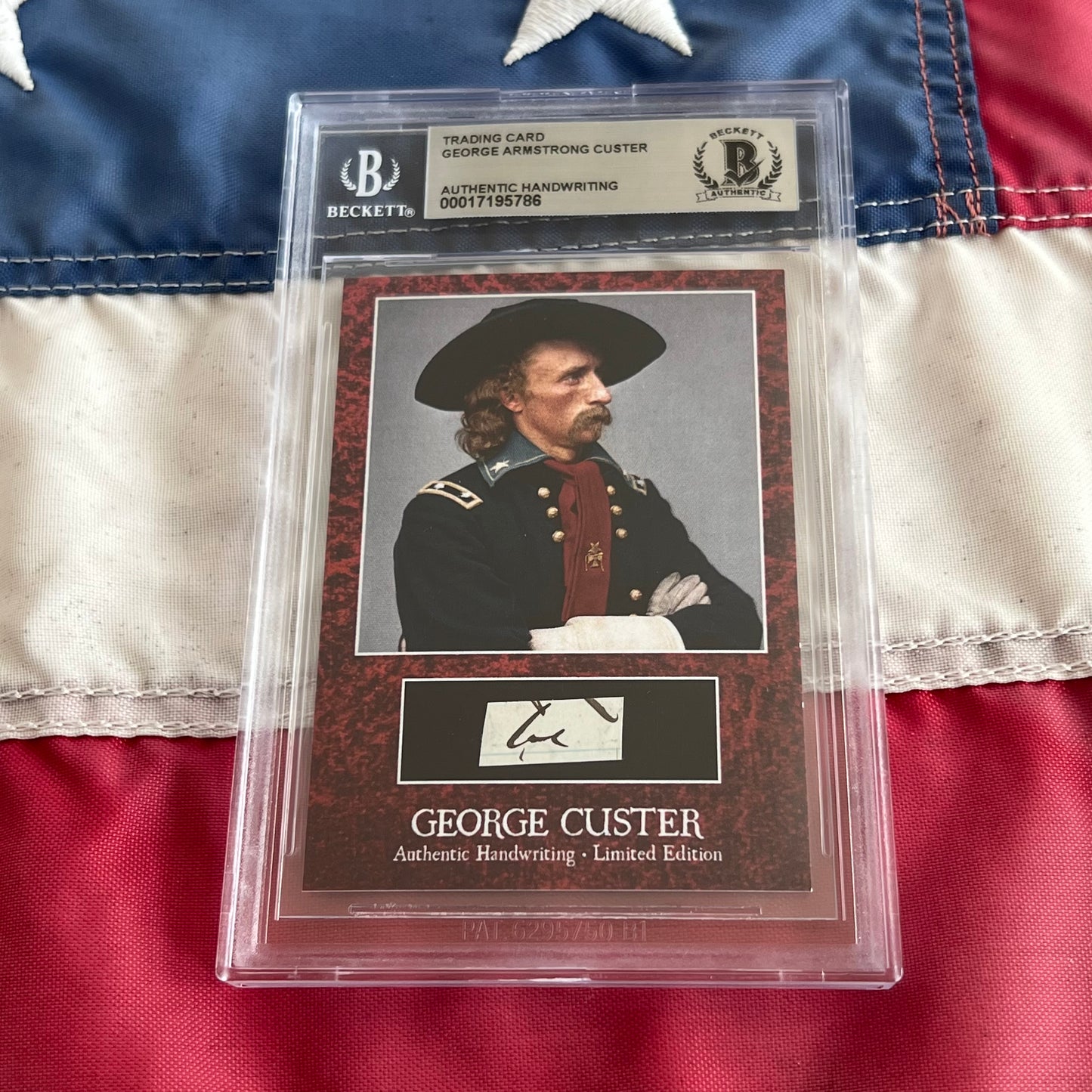 George Custer Beckett Encapsulated Handwriting Removed from an Autograph Letter Signed