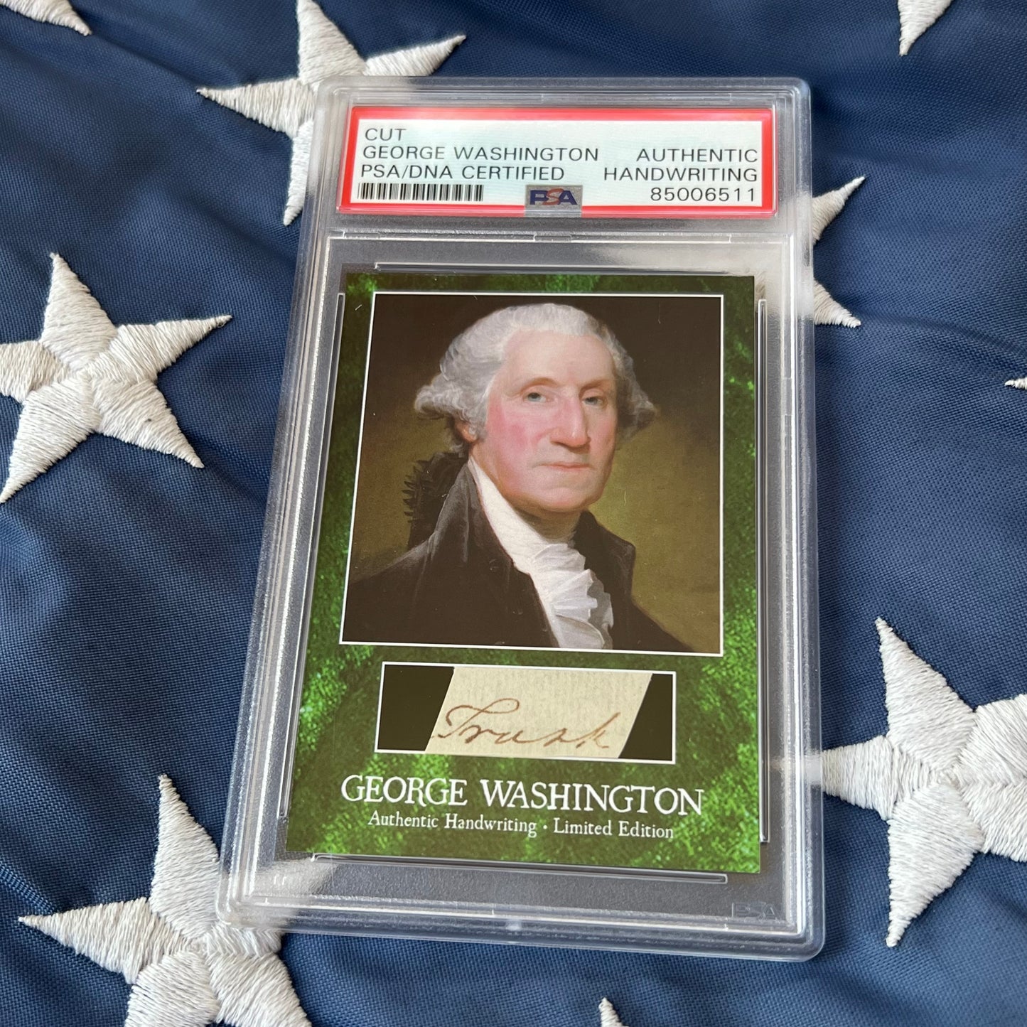 George Washington PSA/DNA Encapsulated Handwriting Removed from an Autograph Letter Signed