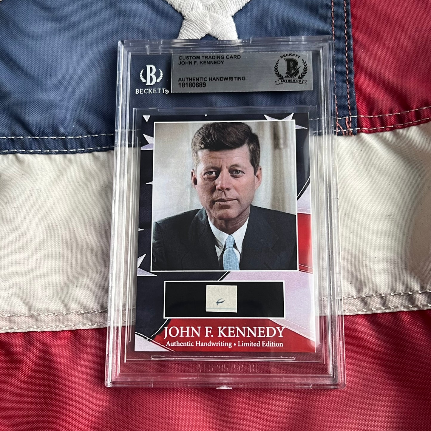John F. Kennedy Handwritten Word Cut from a Autograph Letter Signed Beckett BAS