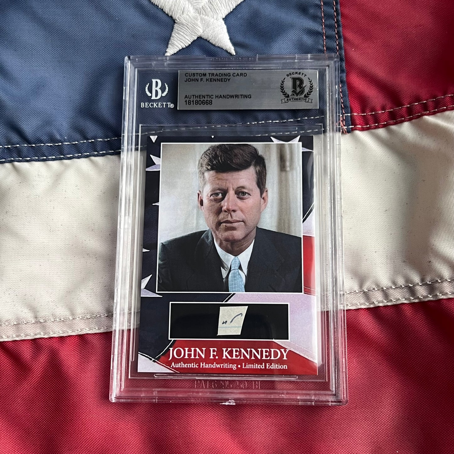 John F. Kennedy Handwritten Word Cut from a Autograph Letter Signed Beckett BAS