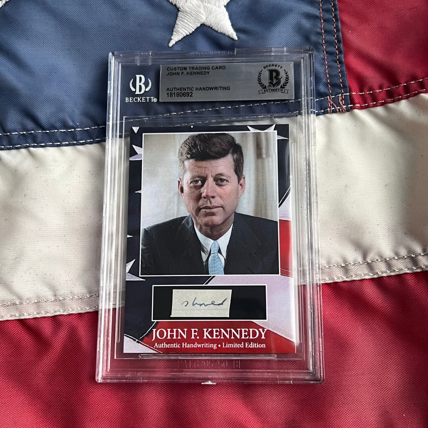 John F. Kennedy Handwritten Word Cut from a Autograph Letter Signed Beckett BAS