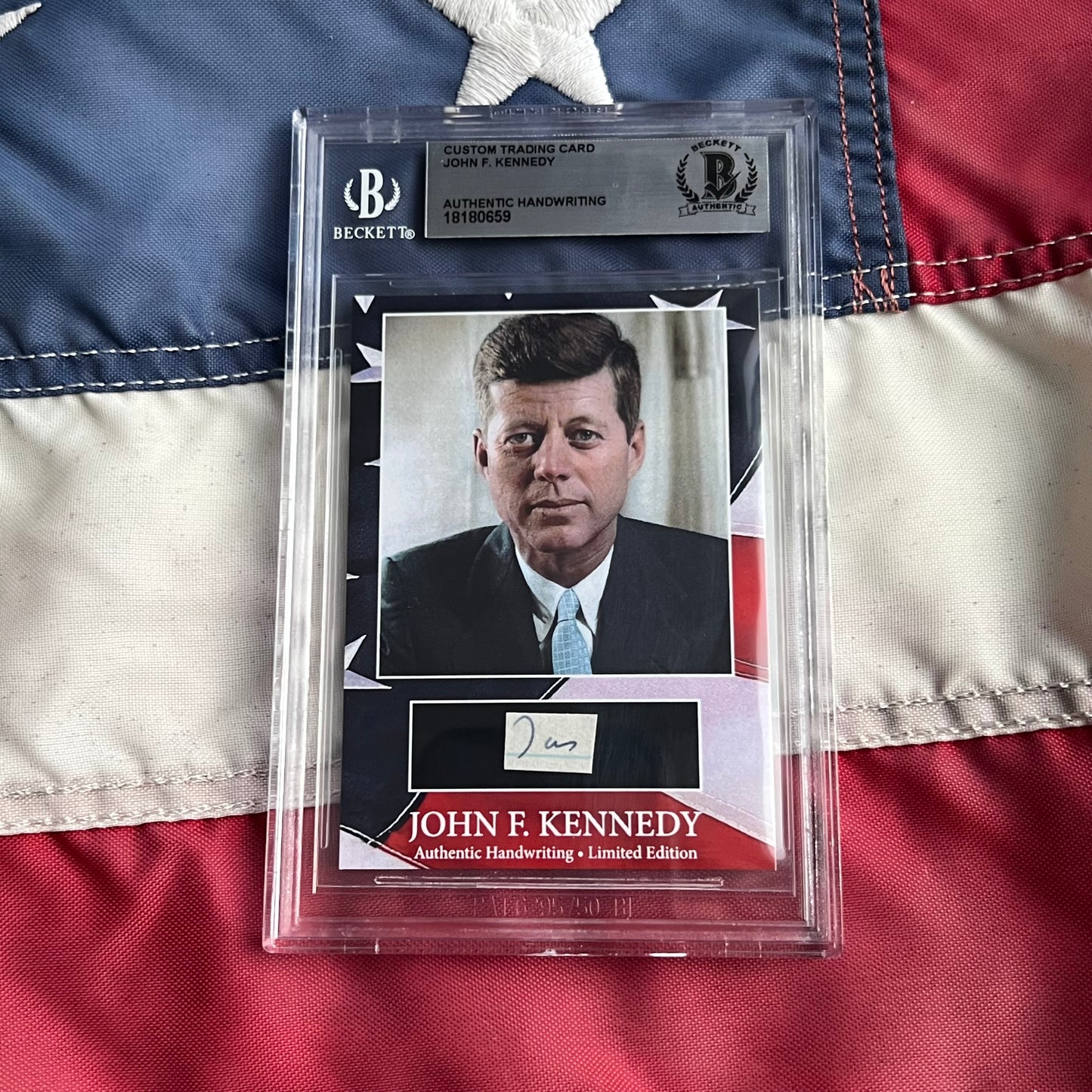 John F. Kennedy Handwritten Word Cut from a Autograph Letter Signed Beckett BAS