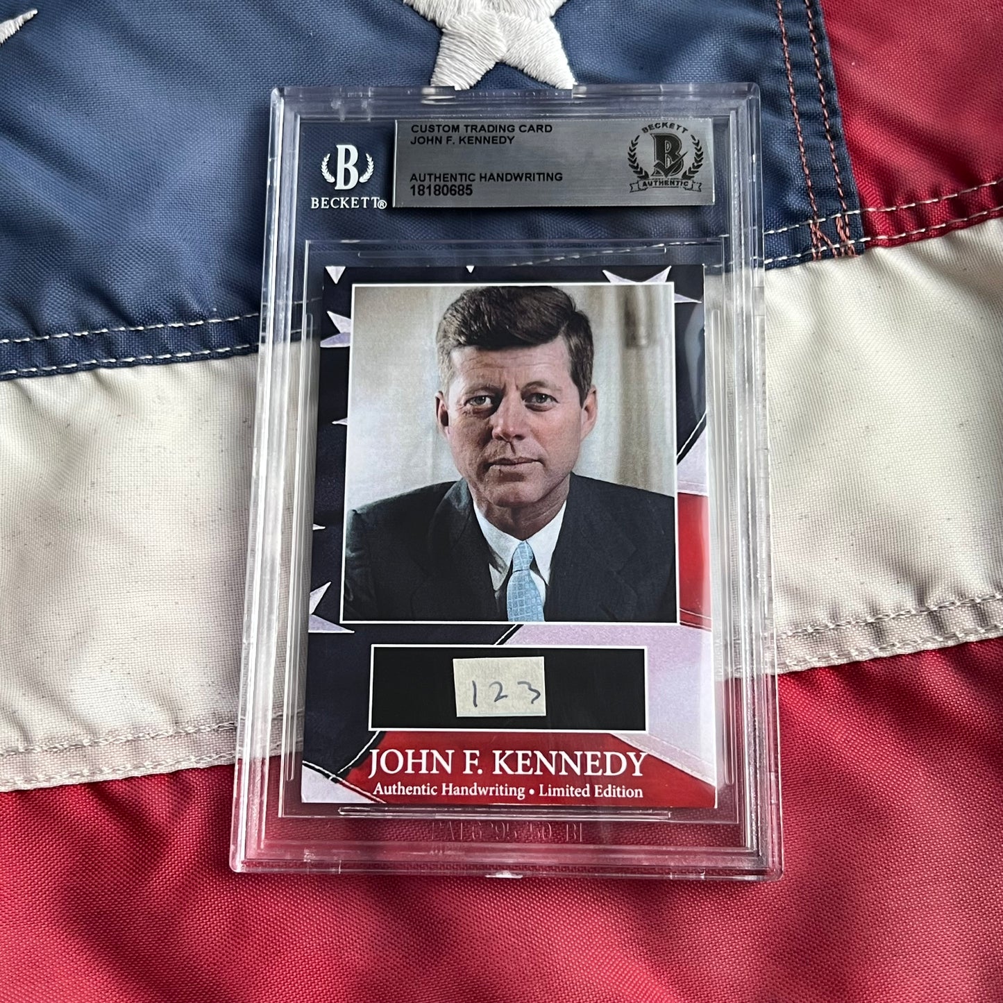 John F. Kennedy Handwritten Word Cut from a Autograph Letter Signed Beckett BAS