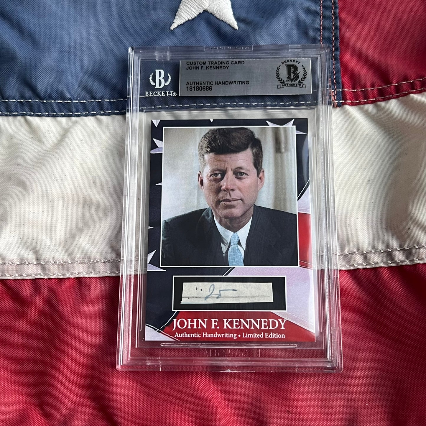 John F. Kennedy Handwritten Word Cut from a Autograph Letter Signed Beckett BAS