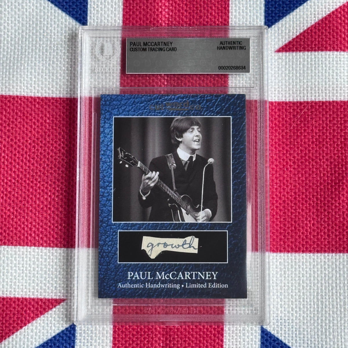 Paul McCartney Beckett Encapsulated Handwriting Removed From His Highschool Notebook