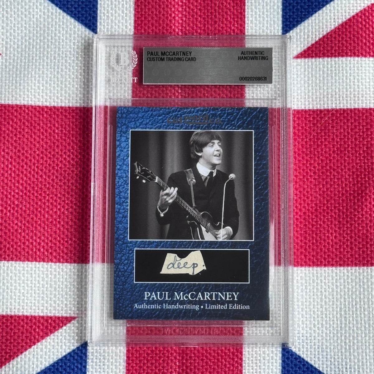 Paul McCartney Beckett Encapsulated Handwriting Removed From His Highschool Notebook