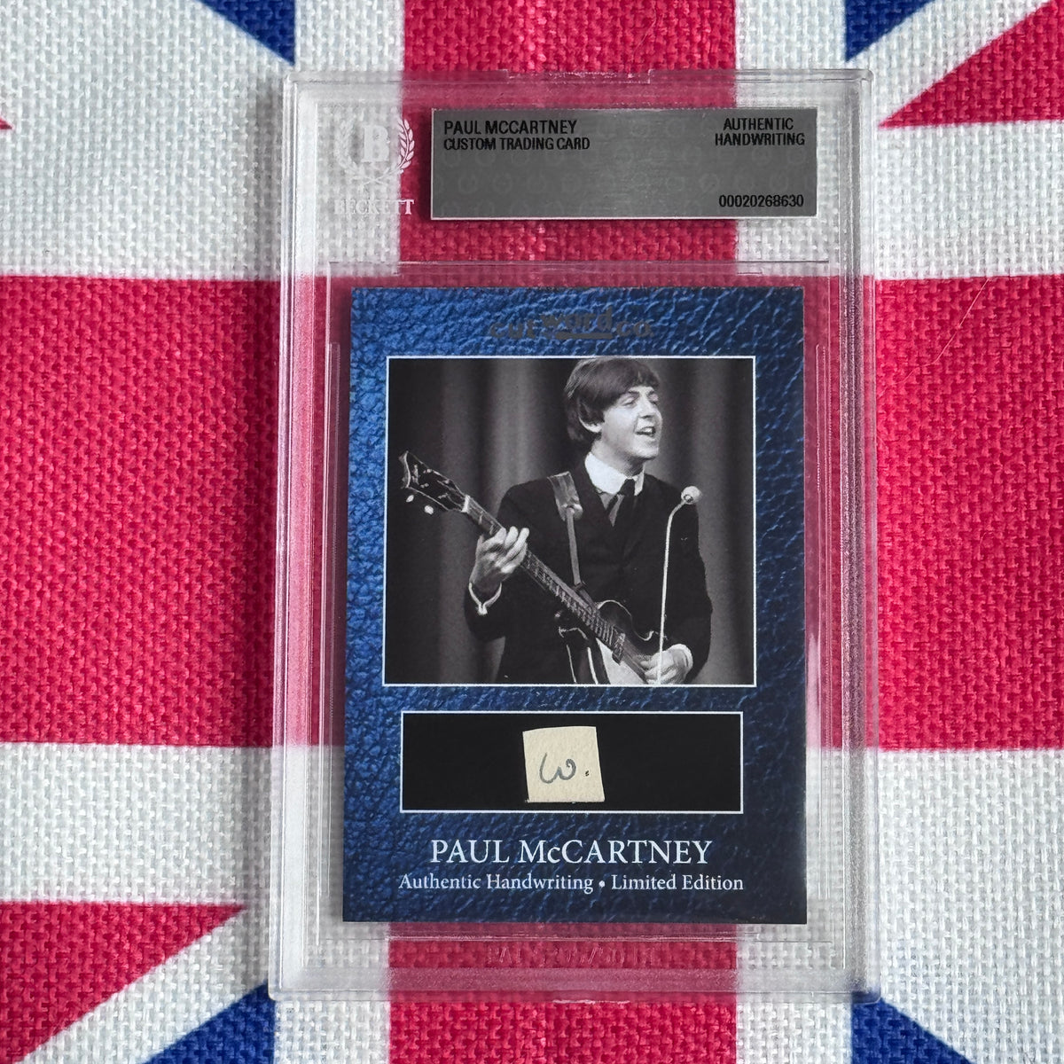 Paul McCartney Beckett Encapsulated Handwriting Removed From His Highschool Notebook