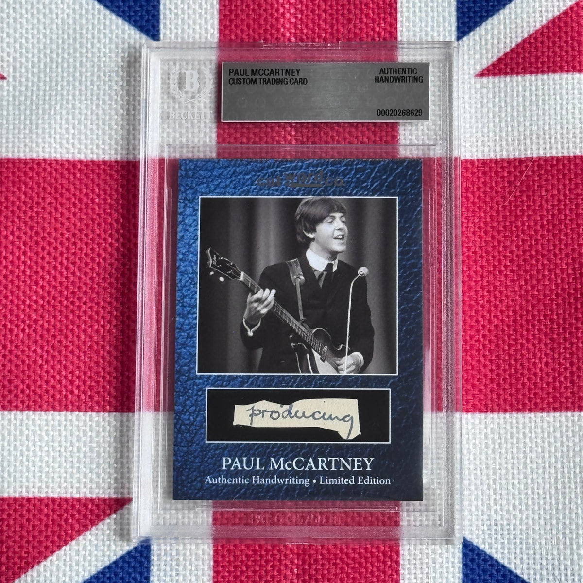 Paul McCartney Beckett Encapsulated Handwriting Removed From His Highschool Notebook