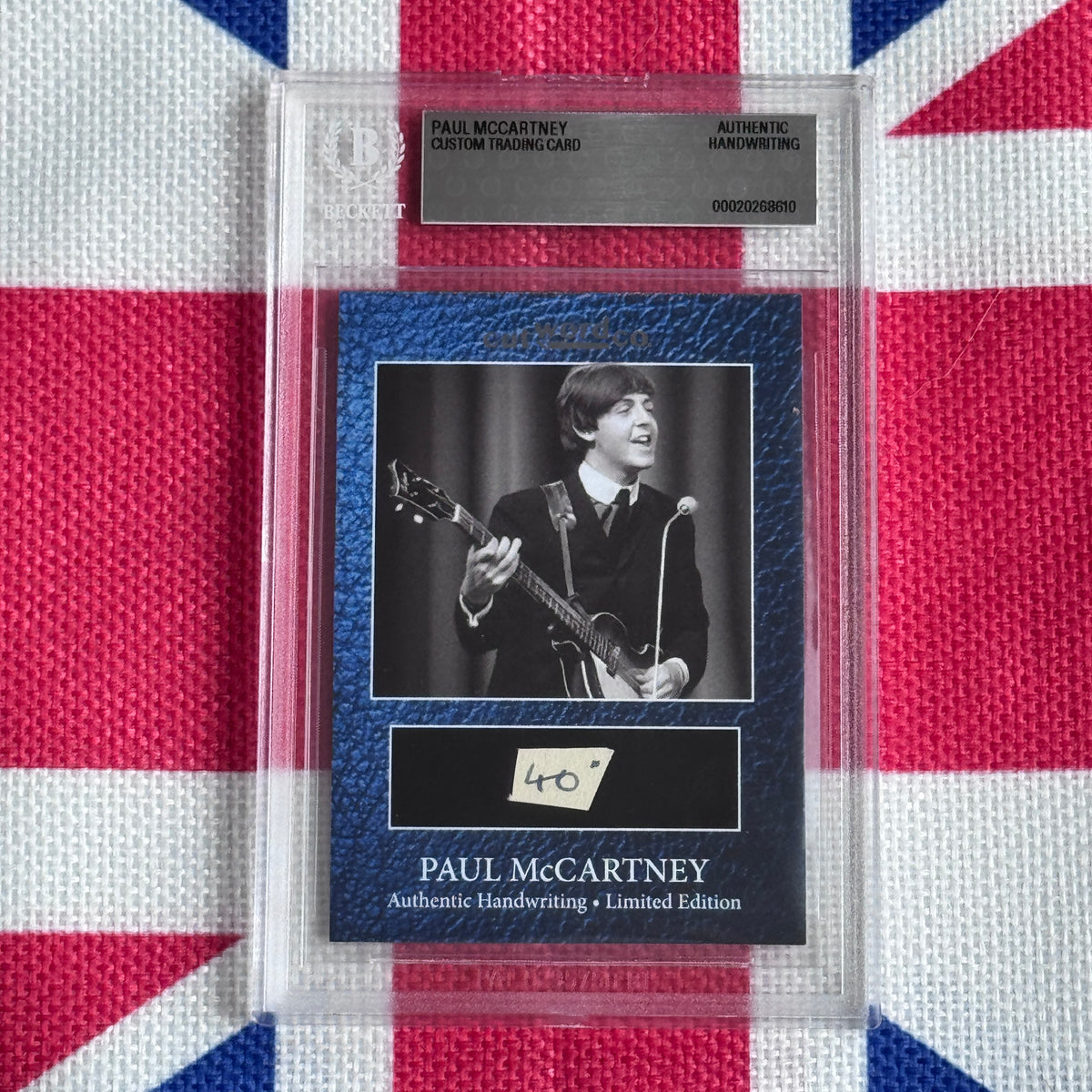 Paul McCartney Beckett Encapsulated Handwriting Removed From His Highschool Notebook
