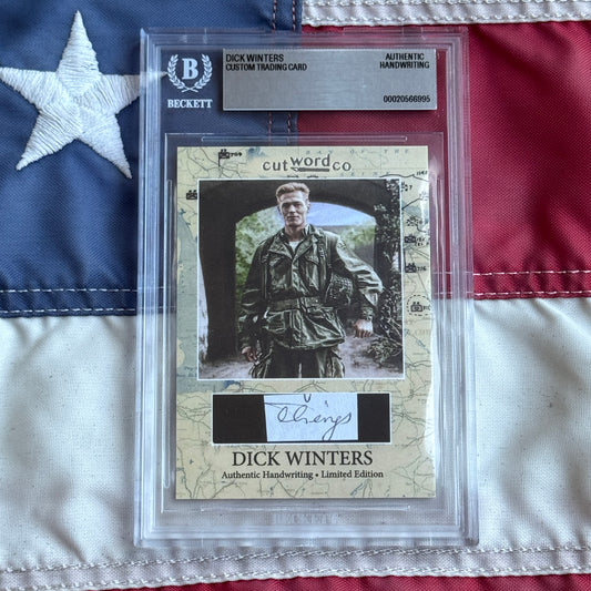Dick Winters Beckett Handwriting Cut from BAND OF BROTHERS Autograph Letter Signed