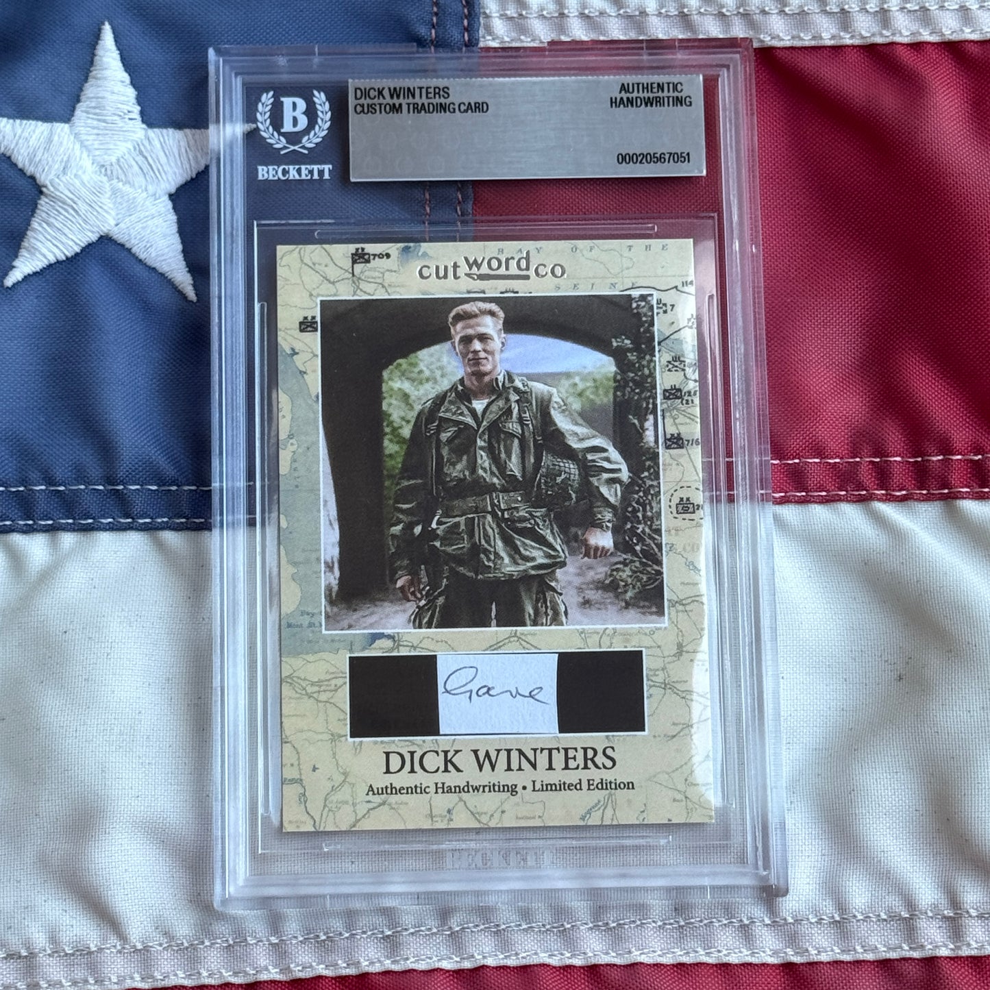 Dick Winters Beckett Handwriting Cut from BAND OF BROTHERS Autograph Letter Signed