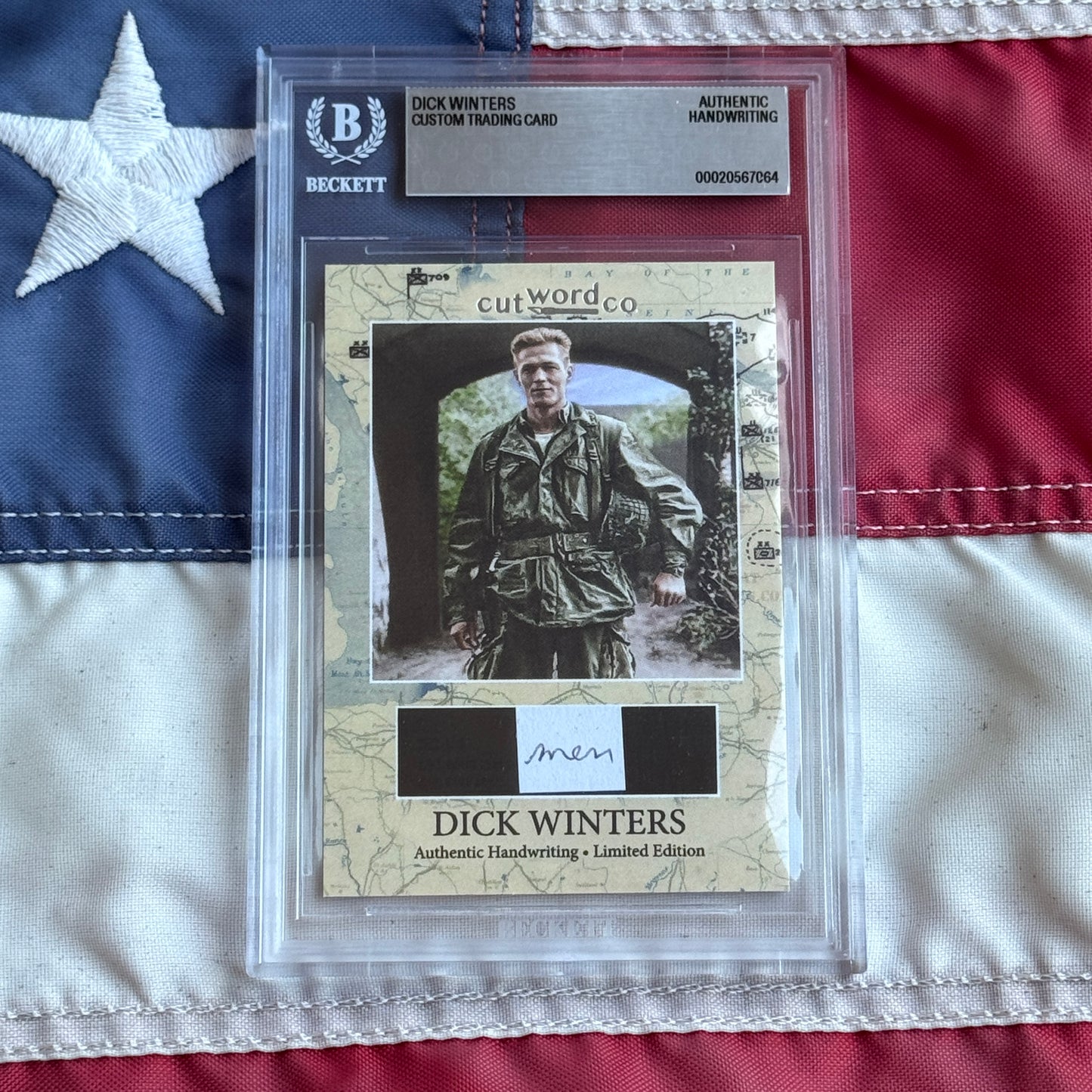Dick Winters Beckett Handwriting Cut from BAND OF BROTHERS Autograph Letter Signed