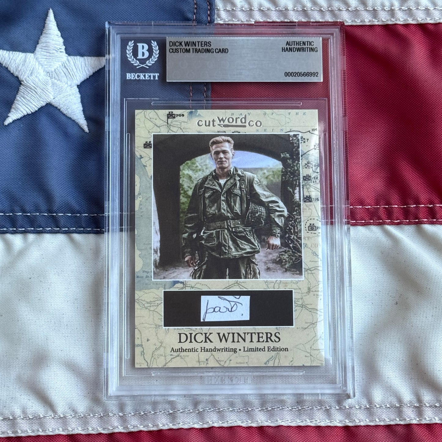 Dick Winters Beckett Handwriting Cut from BAND OF BROTHERS Autograph Letter Signed