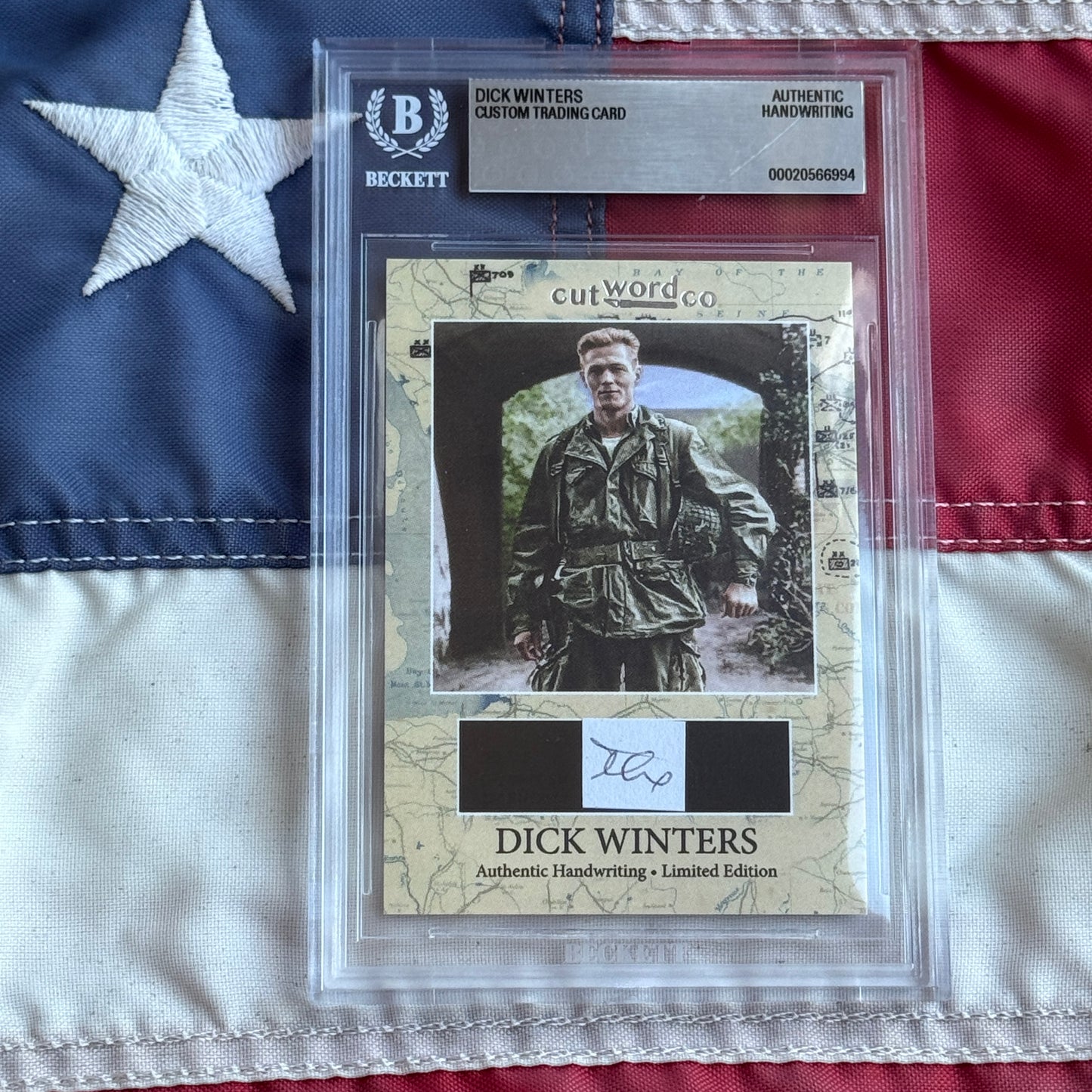 Dick Winters Beckett Handwriting Cut from BAND OF BROTHERS Autograph Letter Signed
