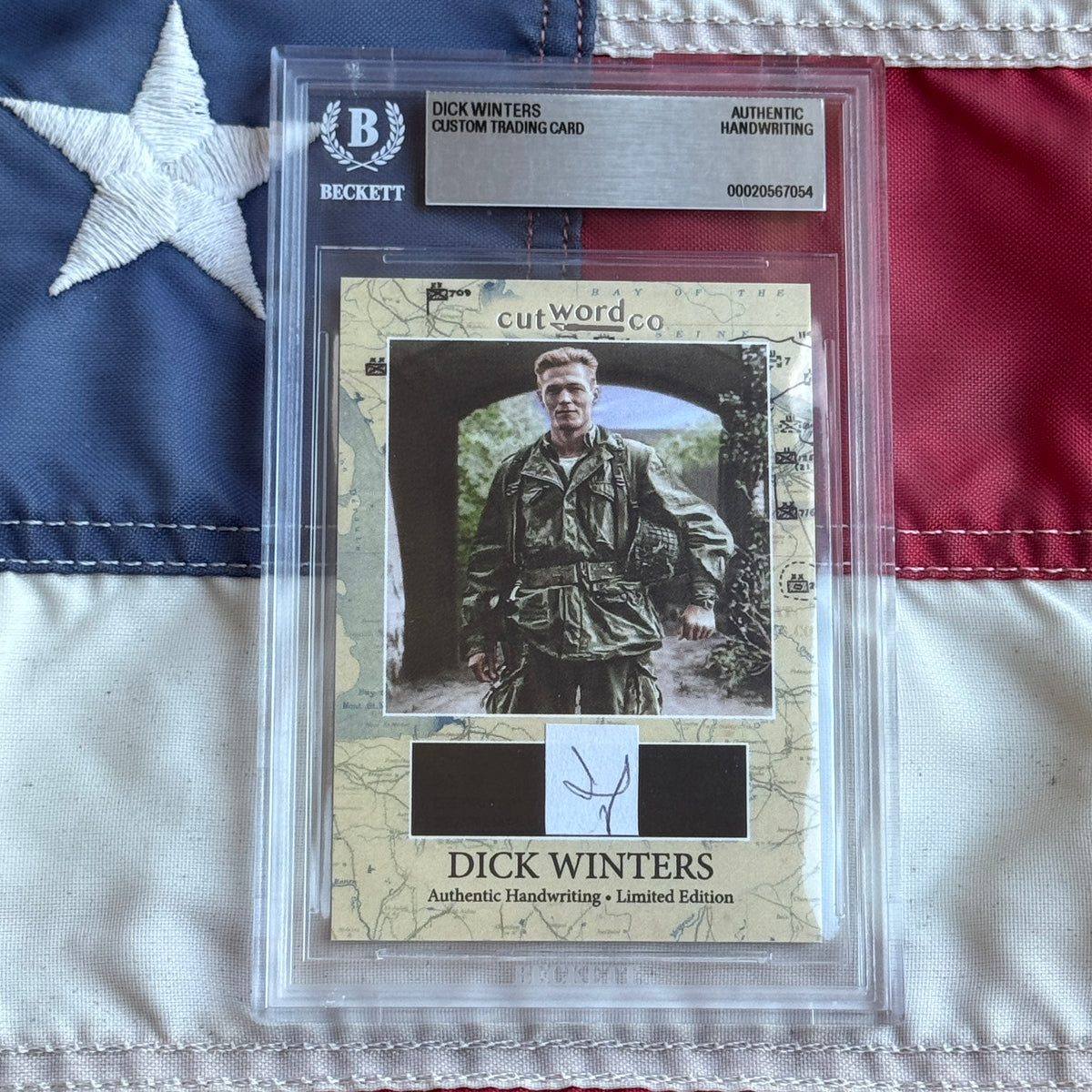 Dick Winters Beckett Handwriting Cut from BAND OF BROTHERS Autograph Letter Signed